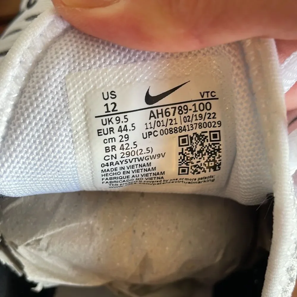 Nike Air Max 270 White/Black White Women Size 12(AH6789-100) - Picture 11 of 13